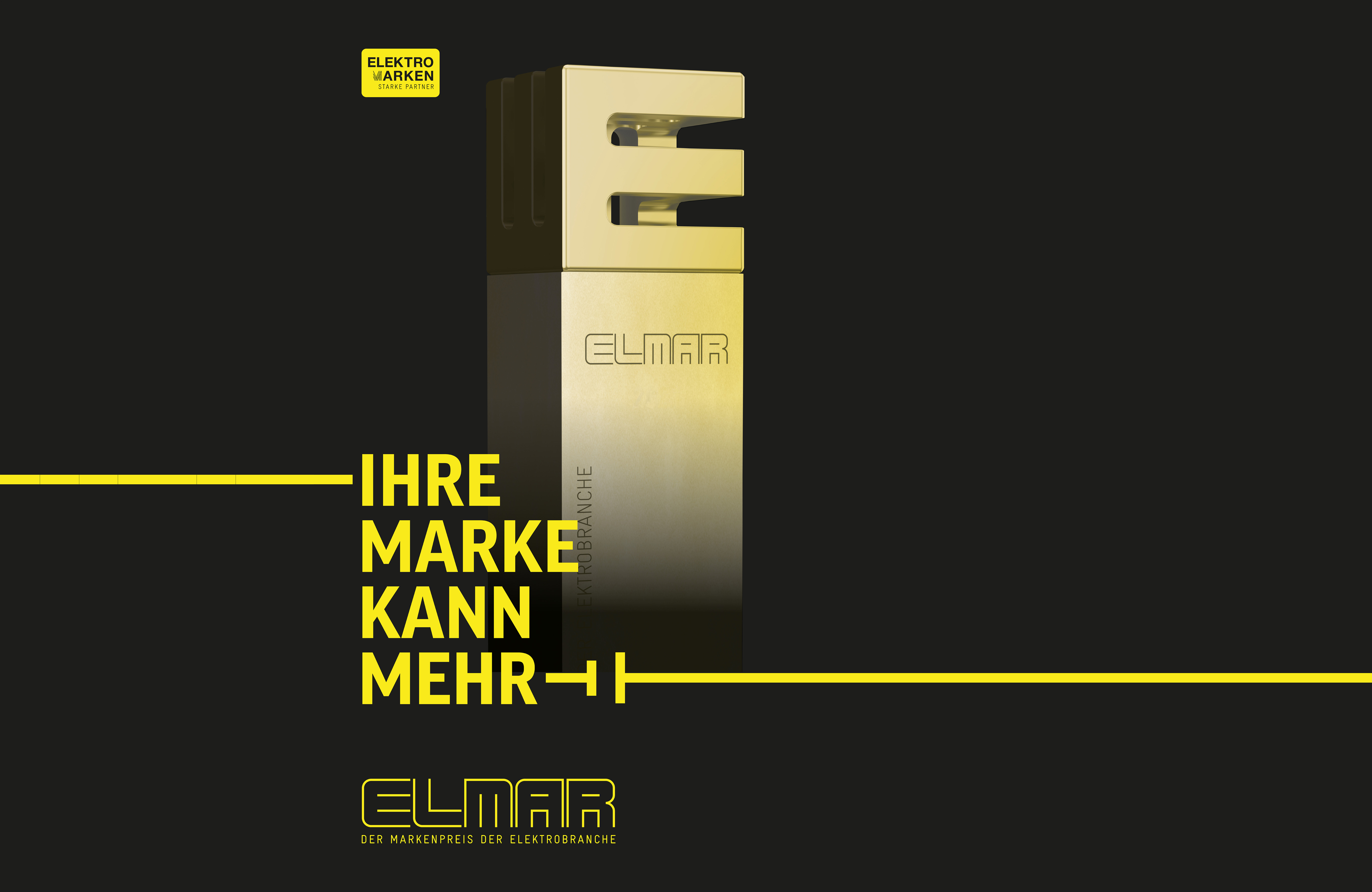 ELMAR-Trophäe 2024 mit dem Slogan 'Ihre Marke kann mehr' – Der Markenpreis der Elektrobranche