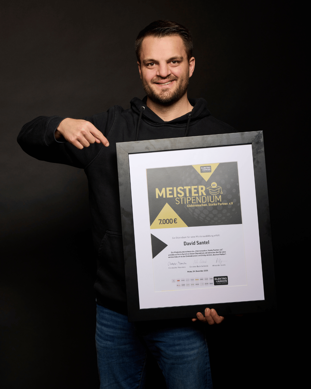 Elektromarken Starke Partner Meisterstipendiant 2025 David Sattel
