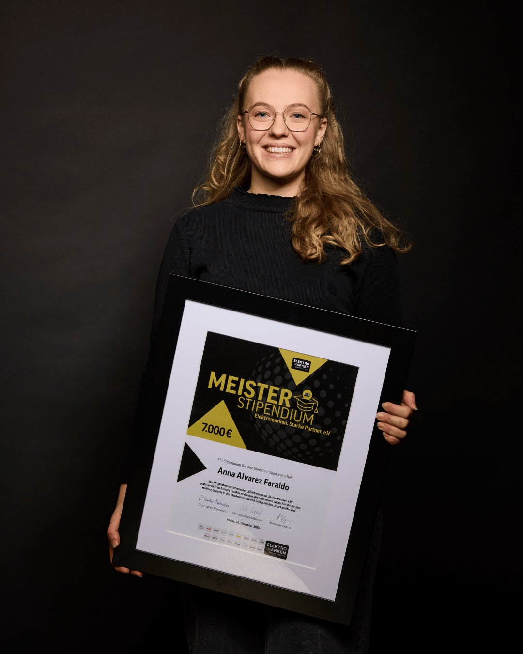 Elektromarken Starke Partner Meisterstipendiant 2025 Anna Alvarez Faraldo